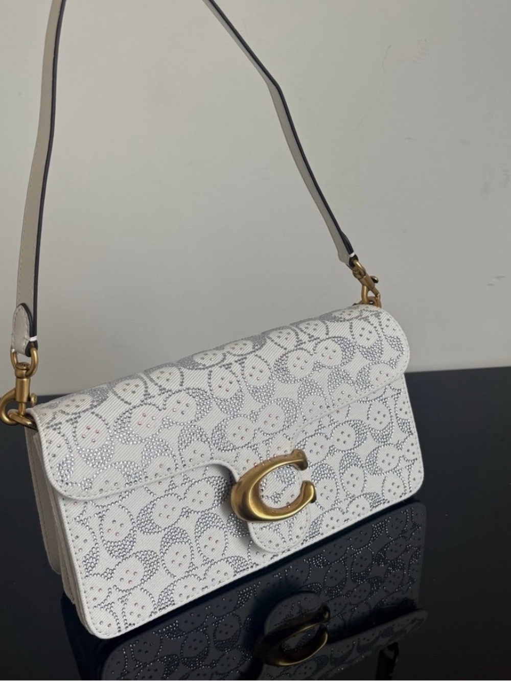 NWT CET98 Crossbody shoulder bag in Crystal Signature Jacquard